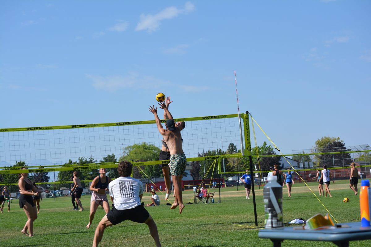 Net action at OVCU tournament