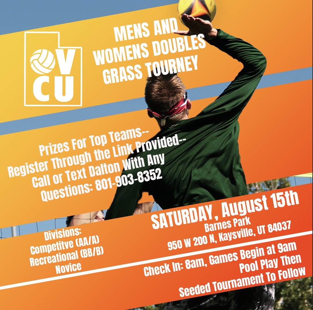 OVCU Men's & Women's Doubles August 15 Tournament Flyer
