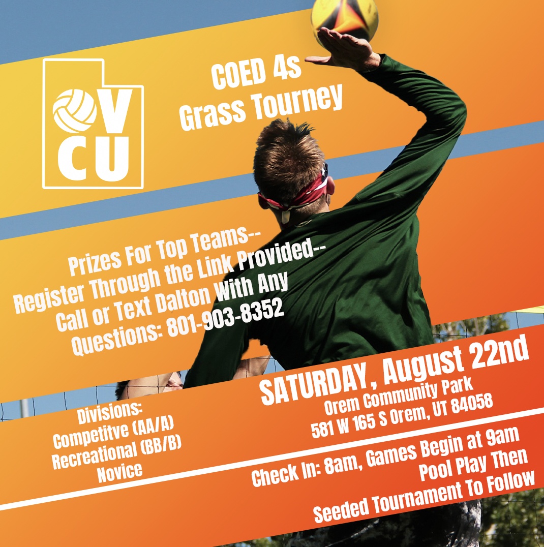 OVCU Coed 4s Grass Tourney August 22 Flyer