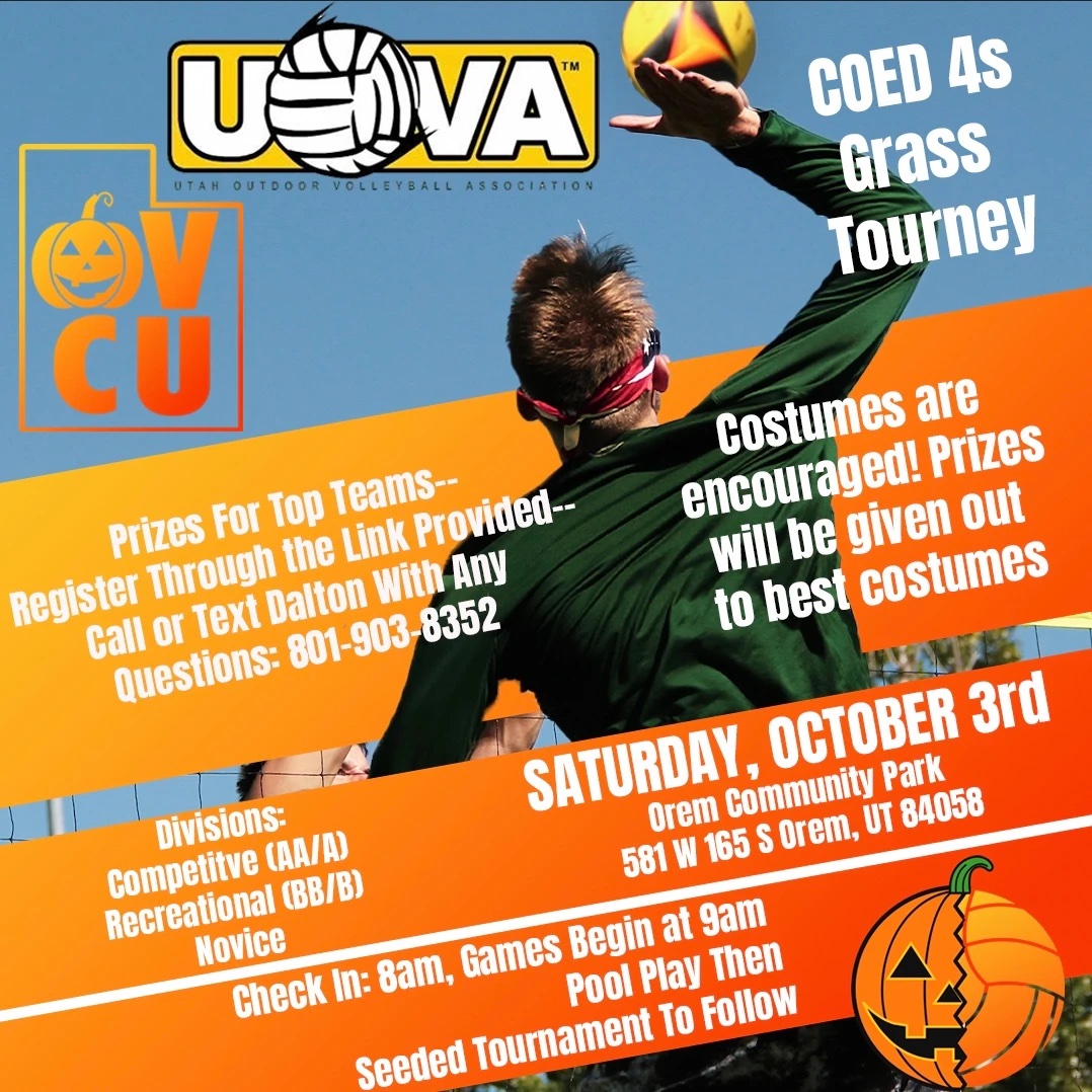UOVA x OVCU Halloween Coed 4s Grass Tourney October 3 Flyer